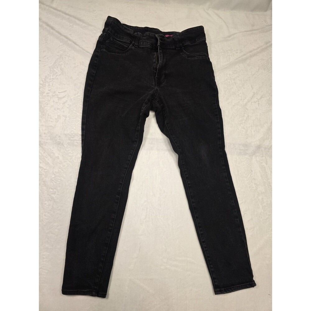 Faith Jeans Skinny Black Denim Dark Wash Women's Jeans Size 14 Regular